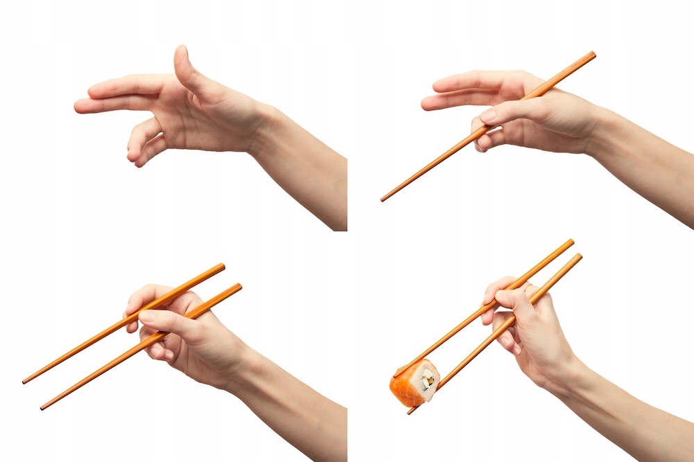 Как есть палочками для суши